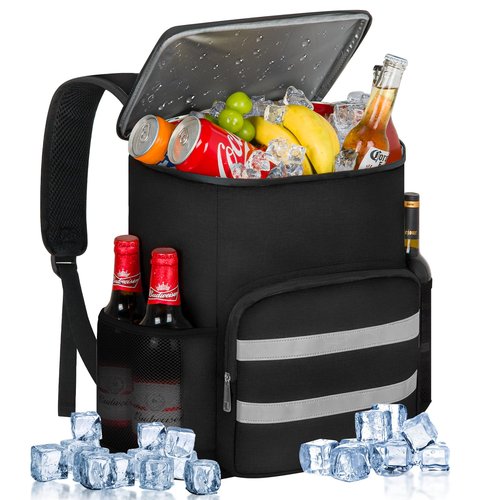 Backpack Cooler - 54 Cans Insulated Leak Proof Cooler Backpack for Men & Women, Cooler Bag Portable Picnic Camping Beach Hiking BBQ Lunch Backpack for Men and Women
