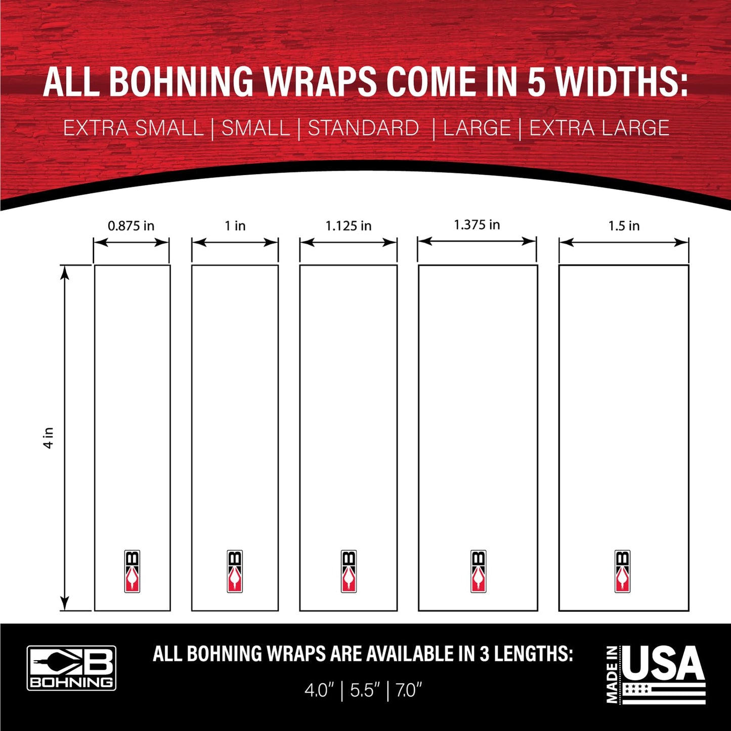 Bohning 4" Solid Arrow Wraps, Small, Blue
