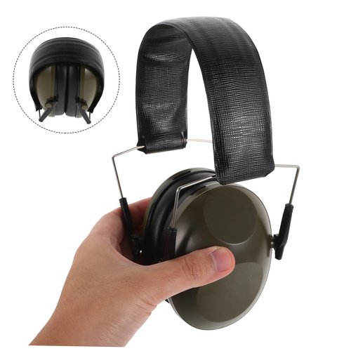 HANABASS Shooting Earmuffs Ear Defenders Electronic Hearing Protection Ear Protection Headphones Hunting Headphones Noise Reduction Headphones Sound Cancelling Headphones Abs Green