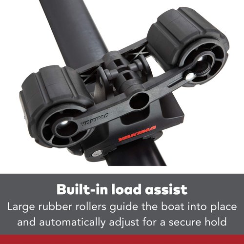 YAKIMA HandRoll Rooftop Mounted Kayak Rack for Vehicles with Heavy Duty Strap, Bow, and Stern Tie Down, Tool Free Installation, Set of 2 Kayak Rollers