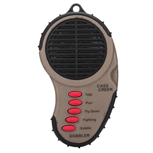 Cass Creek Ergo Spring Gobbler Electronic Game Call, Compact Handheld Turkey Call, Realistic Digital Sounds, Portable Hunting Gear, Easy One-Hand Operation
