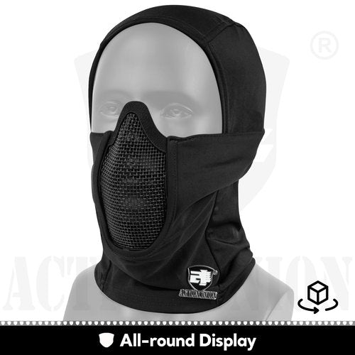ACTIONUNION Tactical Airsoft Balaclava Mesh Mask Set (Tan)