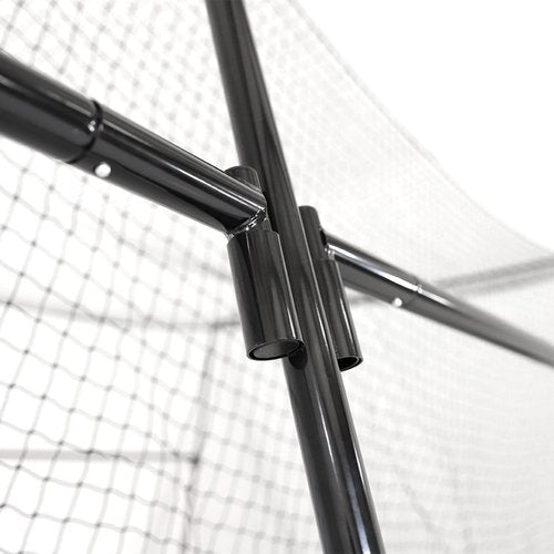 Skywalker Sports 40 Foot Competitive Batting Cages for Backyard or Indoor Baseball and Softball Collapsible Black Frame and Net