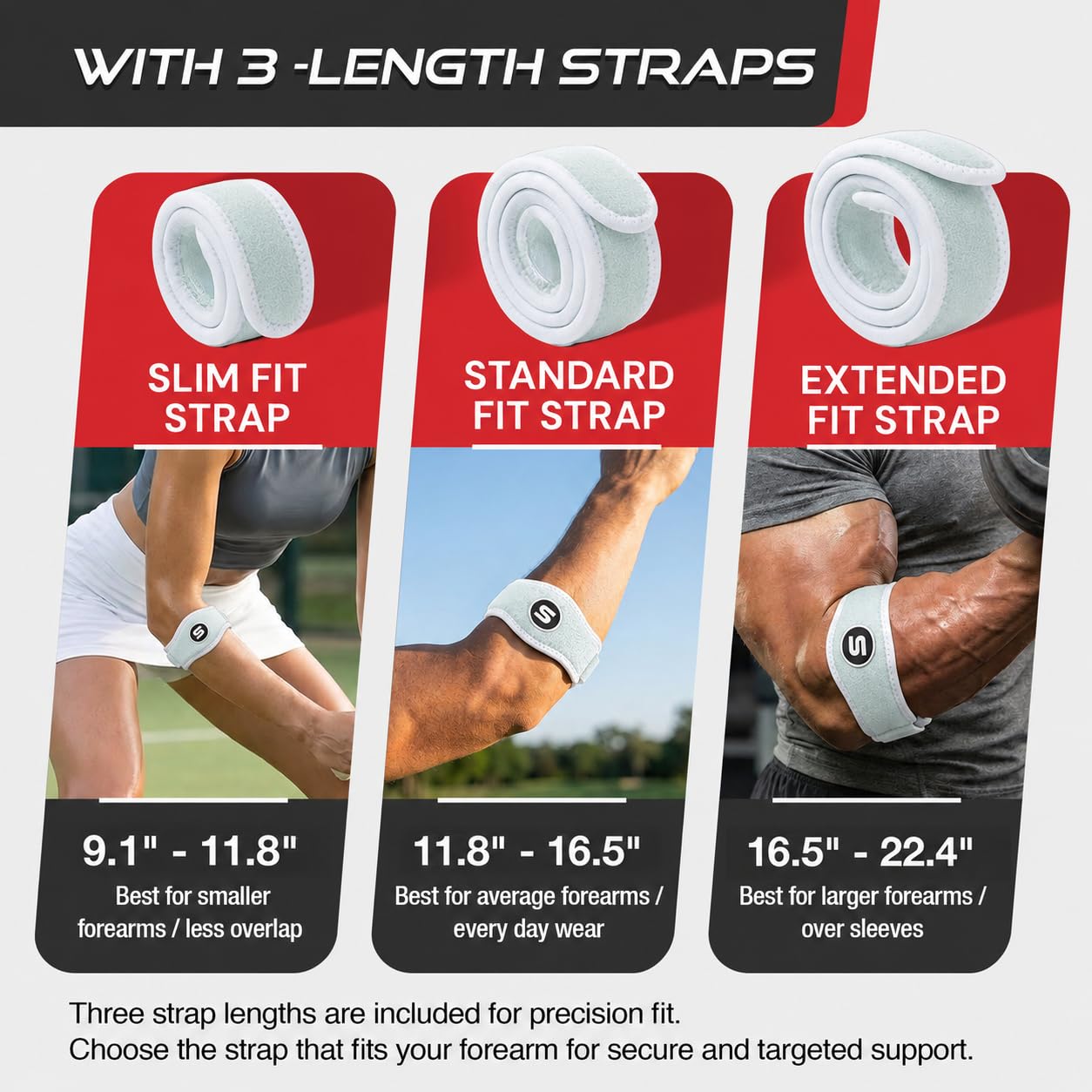 Sleeve Stars Tennis Elbow Brace for Men & Women, Elbow Brace for Tendonitis, Tennis Elbow Strap, Golfers Elbow Brace, Elbow Support Wrap for Tennis Elbow Relief, Fits 9"-23" (Pair/Mint Green)