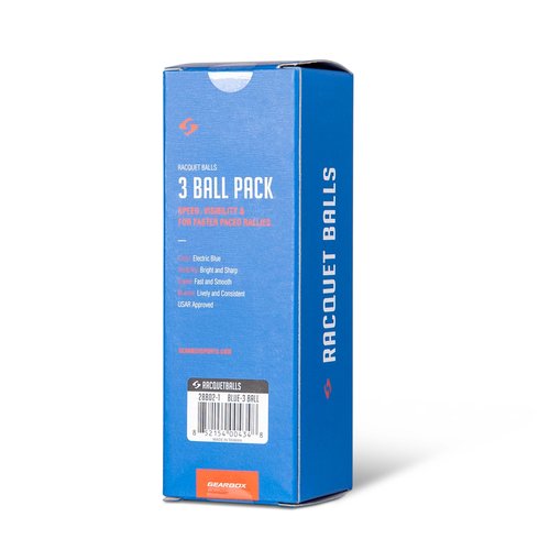Gearbox Racquetball Balls (3-Pack, Blue)
