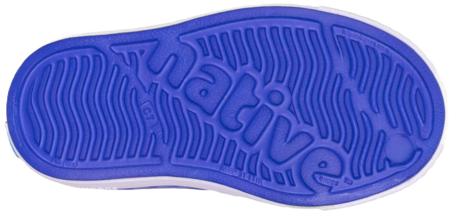 Native Shoes Unisex-Kids Jefferson Sneakers, UV Blue/Shell White, 6 Toddler