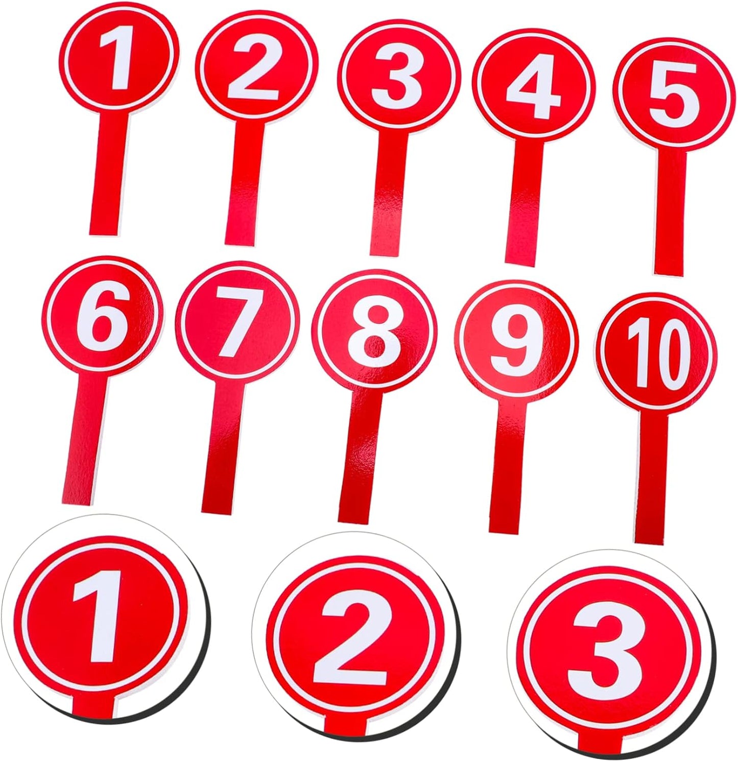 10pcs Handheld Score Paddles Number Score Boards for Voting Auction Competition Use Operate Design
