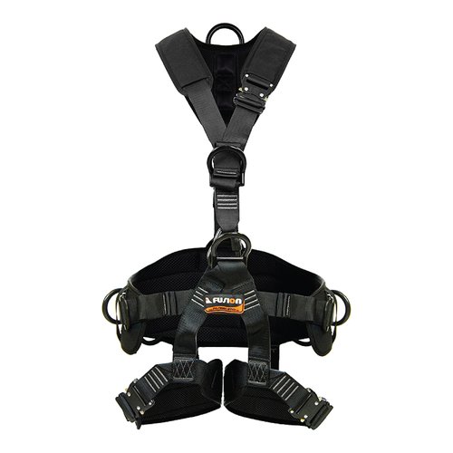 Fusion Climb Tac-Rescue, Construction Harness - Full Body Harness, 6 D-Ring Points, and Quick-Release Steel Buckle Safety Harness OSHA & ANSI Compliant
