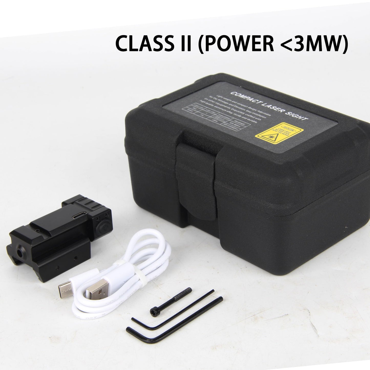KASENTE Red Laser Sight, Low Profile Picatinny Mount Red Beam Sight, Ambidextrous Control, Class II(Power <3mW) Rechargable