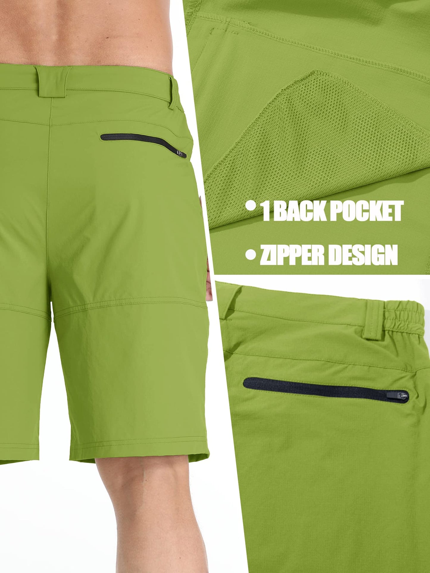 TACVASEN Mens Cargo Shorts Outdoor Casual Summer Hiking Golf Dress 10"