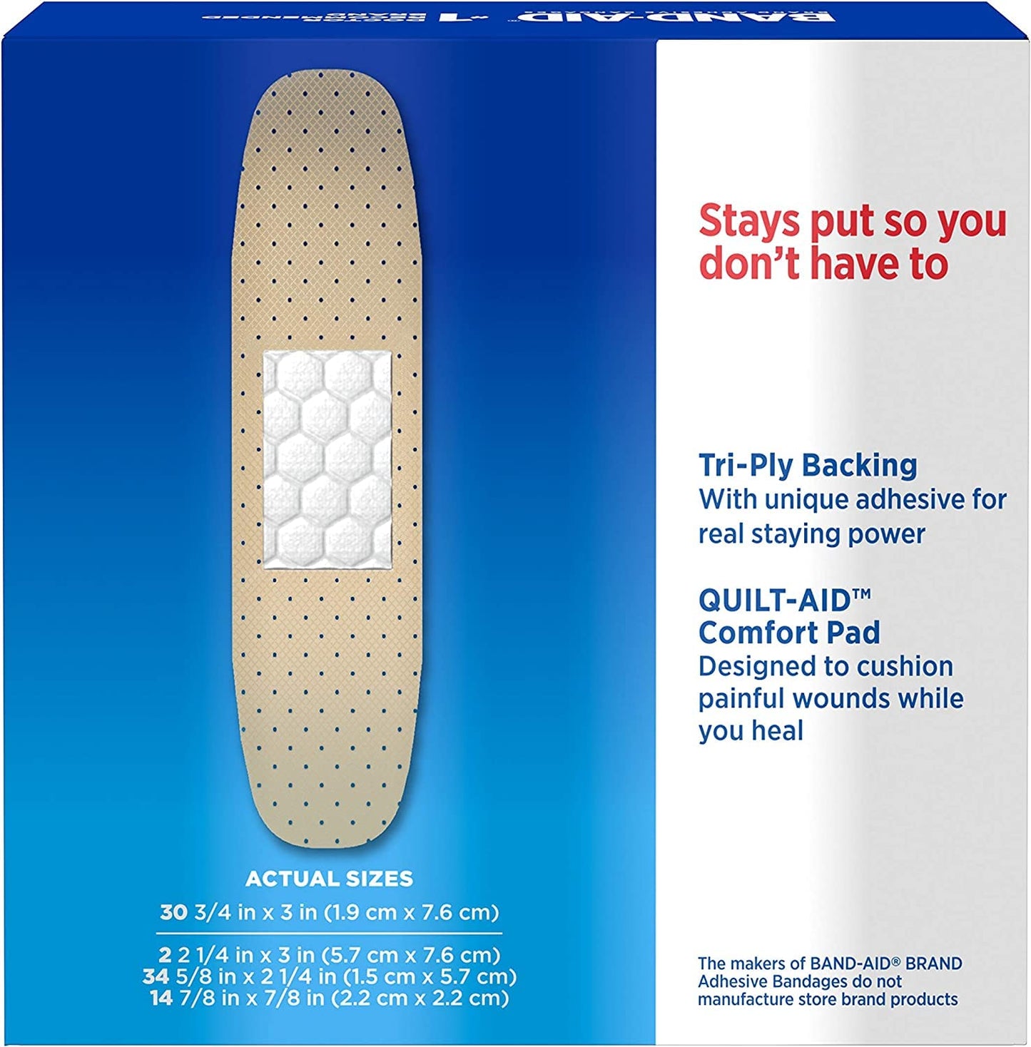 BAND-AID® Brand TRU-STAY™ Sheer Bandages Assorted, 80 Count