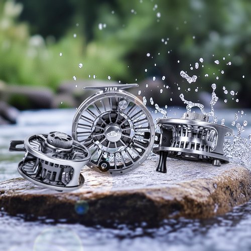 SF Premium SF005 Fly Fishing Reel Aircraft-Grade Aluminum 7/8/9 WT Dust-Proof Sealed Drag Free Reel Case Perfect for Trout & Bass with Protective Reel Bag