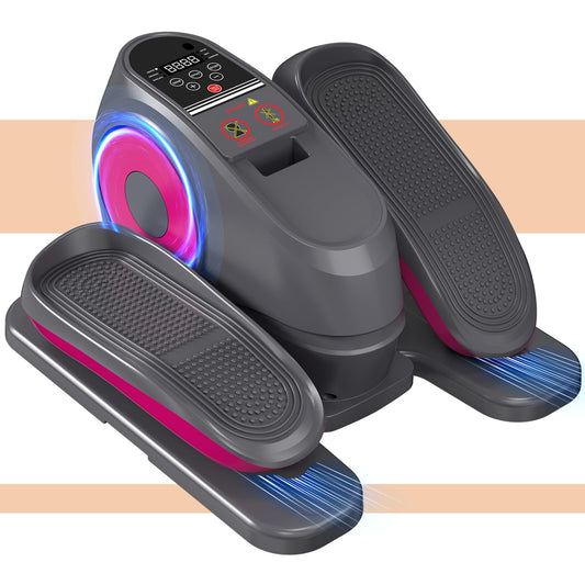 16 Levels Speed Under Desk Elliptical Machine, Electric Ellipse Leg Exerciser Pro As Seen On TV, Forward & Reverse Direction,Quiet and Fully Assembled, Upgraded Manual Safety Power Switch