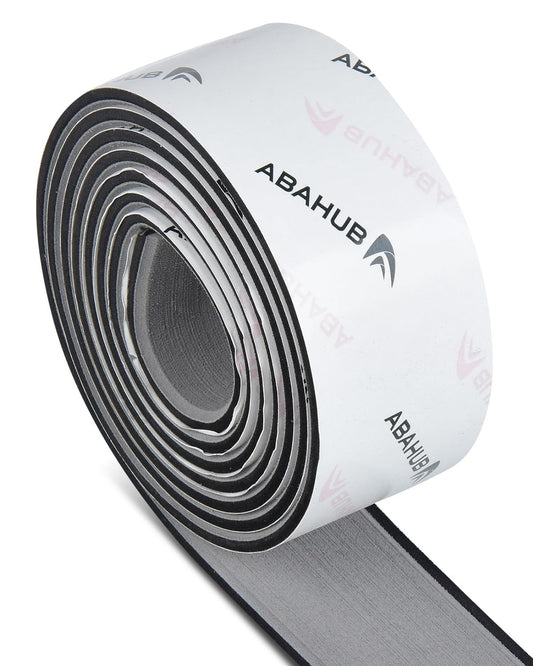 Abahub Self-Adhesive Boat Flooring 96''x2.4'' Gray with Black Seam Lines