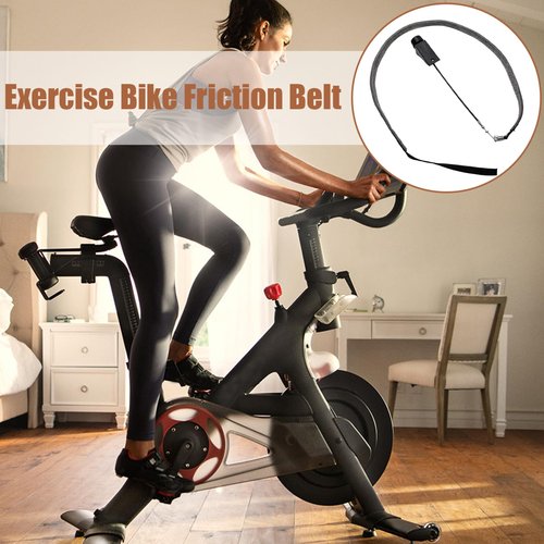 Xweptuy Exercise Bike Friction Belt, PP Exercise Bike Replacement Parts with Control Knob, Long Lasting Minimalist Black Exercise Bike Accessories