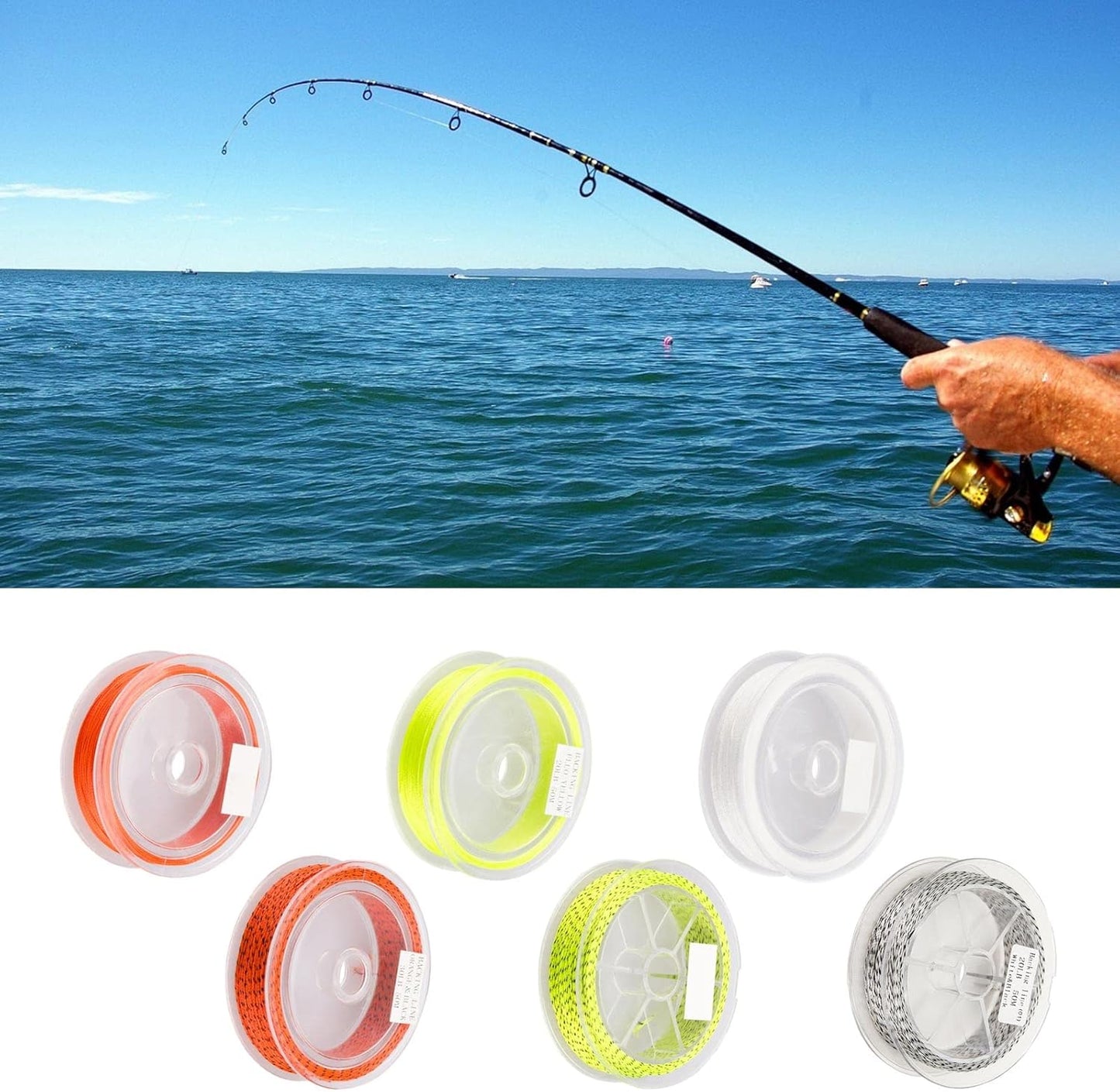 1 Roll Braided Fly Fishing Line Tear 20/30LB Backing Line &