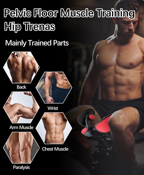 TINRIEF Thigh Trainer Hip Trainer Kegel Exerciser with Resistance Band, Pelvic Floor Trainer, Kegel Trainer for Postpartum Rehabilitation, Trimmer Inner Thigh, Thigh Toner Workout