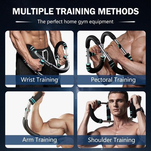 Tcsxady Chest Workout Equipment,Twister Arm Trainer with Adjustable 60-110lb Resistance,Portable Chest Trainer for Men,Strength Training Fitness and Home Workout