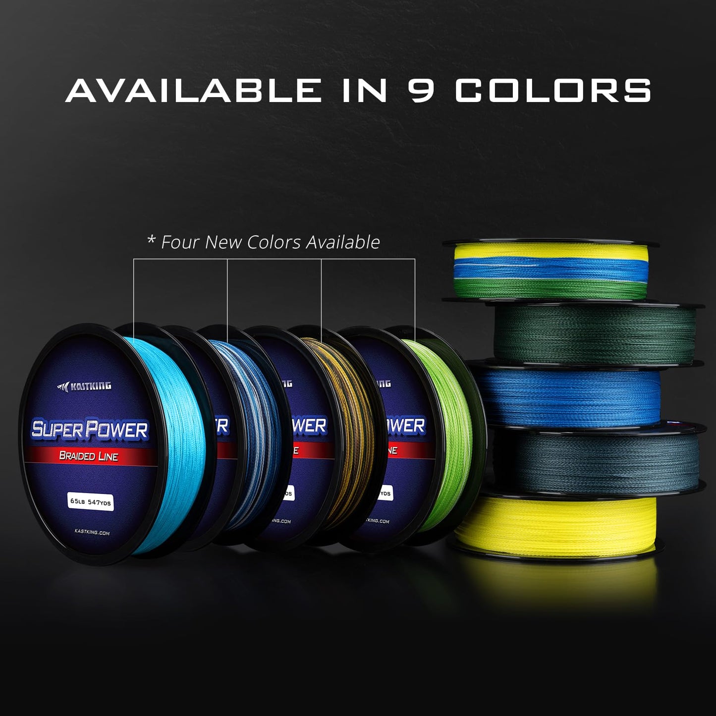 KastKing Superpower Braided Fishing Line, Camo, 30LB, 1097 Yds