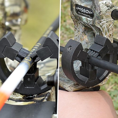 Archery Bow Brush Capture Arrow Rest, Compatible with Every Compound Bow Hunting and Bowfishing Accessories - Full Containment - Left & Right Hand Use (Brush -3)
