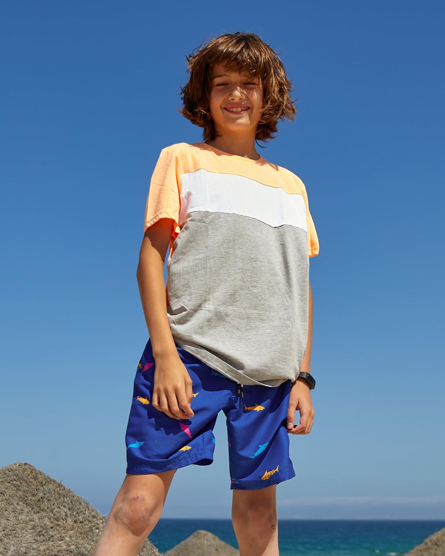 maamgic Boys Swim Trunks Toddler Swim Shorts Little Boys Bathing Suit Swimsuit Toddler Boy Swimwear,Royal Blue,3 T