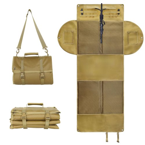 Shooting Mats Prone Padded with Side Flaps–1000D Nylon Waterproof Tactical Shooting Mat with Thick Padding, Extra Large Foldable Roll Up Non-Slip with Bipod Holder&Gear Pockets for Long Range Hunting