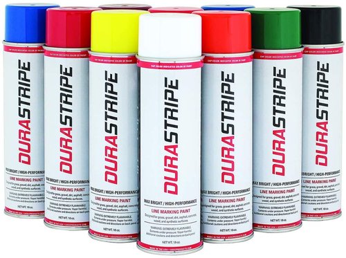 DuraStripe White (2 Pack Case) 24-18oz Cans of Athletic Field Marking Paint. The Brightest, Most Durable line Marking Paint Available!