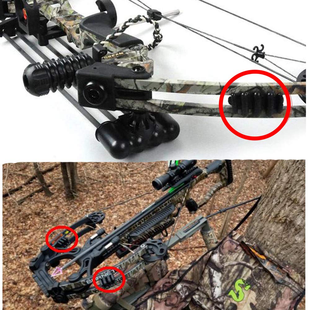2 pcs Compound Bow Limb Dampeners Archery Bow Stabilizer Silencers Archery Shock Absorber Vibration Dampener