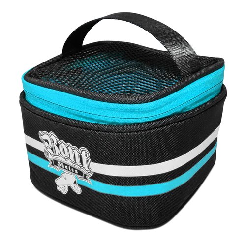 Bont Skates - Quad Roller Skate Wheel Bag Holder - Fits 8 Wheels (Black/Blue)