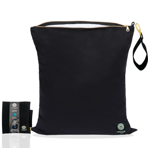 Ornadi X Large Waterproof Antimicrobial Wet Dry Bag Inhibits Bacteria & Odor from Sweaty Gym Clothes, Dirty Laundry, Swimsuits & Towels for Odor Proof Travel Made in USA 17 X 23.5 inch