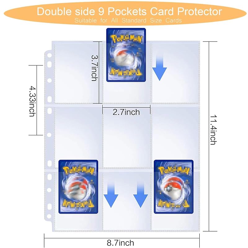 Trading Card Binder Deluxe – Premium 9-Pocket Album with 900 Pockets, Red & White Variation