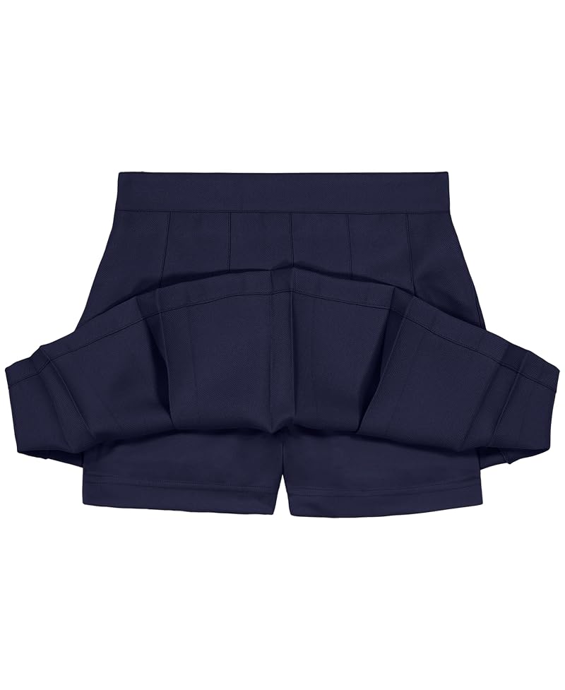 Izod Girls' School Uniform Knit Waistband Skort with Pockets, Navy 976+16