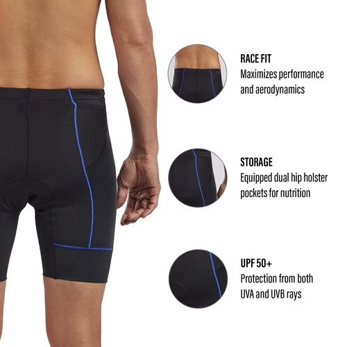 Zoot Men’s Core 7-Inch Tri Shorts – Men’s Performance Triathlon Shorts with 7in Inseam, Drawstring Closure, and Hip Pockets (Royal Blue, X Large)