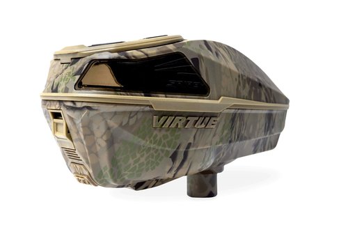 VIRTUE Spire V - Spire 5 - Paintball Loader - Paintball Hopper – CrownSF III Speed Feed & Rain Lid - Highlander Camo