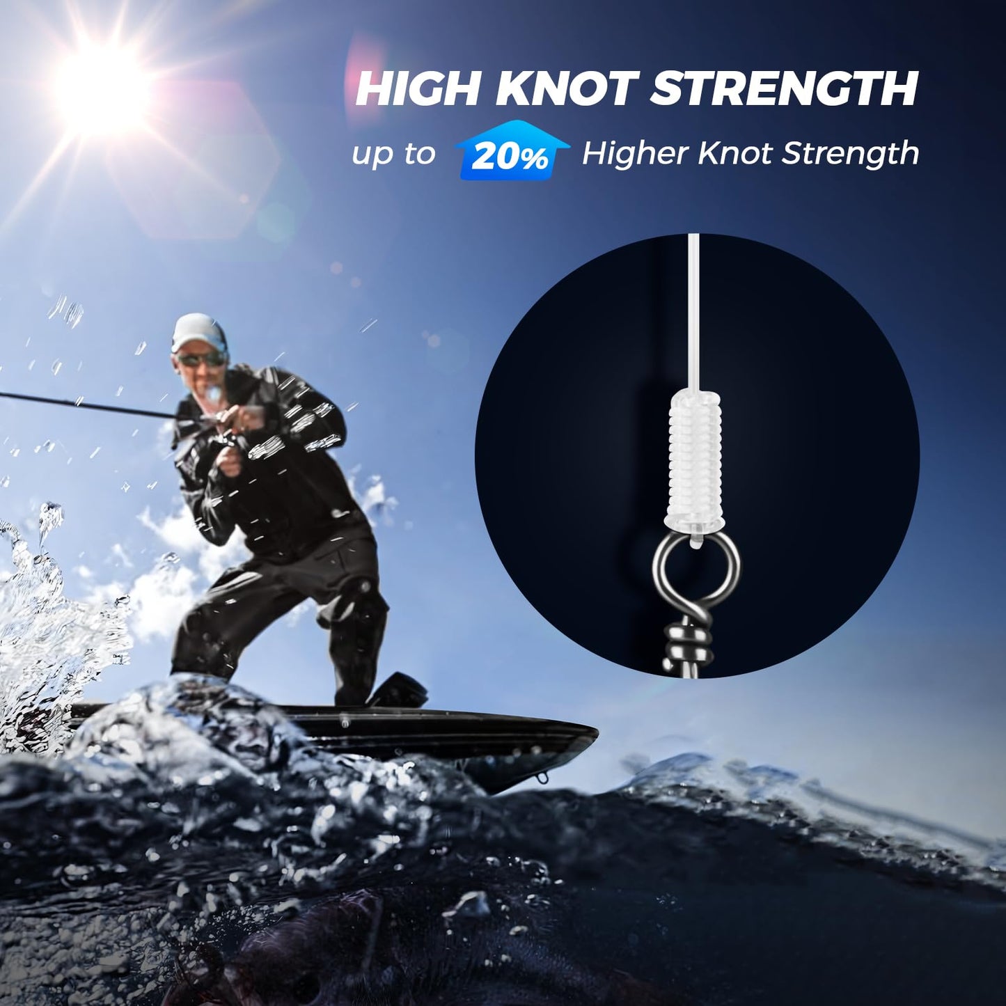 KastKing Kovert Elite 100% Fluorocarbon Fishing Line, Shock Resistant, High Clarity, Low Visibility, Highly Abrasion Resistant, Fast Sinking, Low Stretch, Low Light Refraction, Clear, 30LB, 50Yds