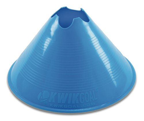 Kwik Goal Jumbo Disc Cones (Blue, Pack of 12) , 6-Inch x 11-Inch