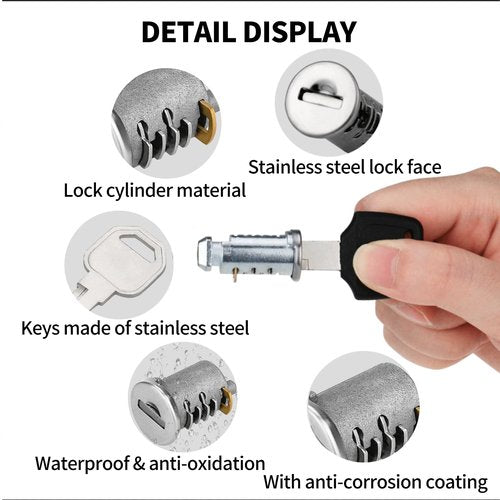 Lock for Yakima, 2 Pack Lock Cores SKS Car Roof Rack System Components Replacement for Yakima