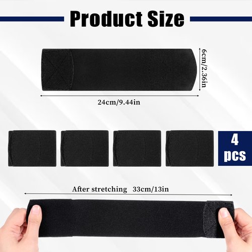 4pcs Boot Straps for Cowboy Boots Ankle Blousing Garter Trousers Military Boot Blousers Strap Elastic Adjustable Boots Blousers for Wader Fishing Hunting Gardening Hiking Biking Military