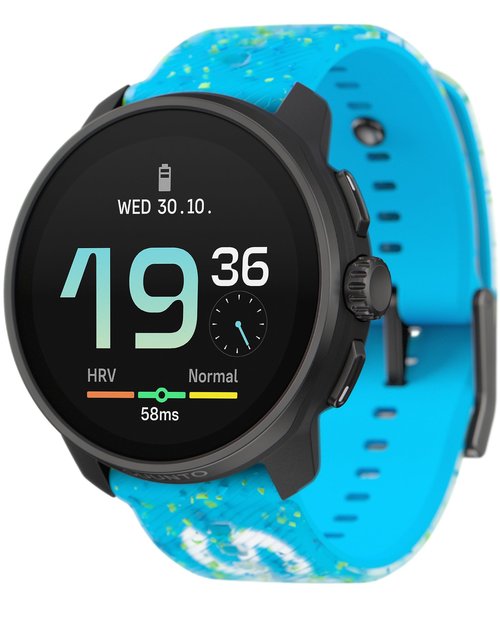 SUUNTO Race S GPS Sports Watch, 1.32" AMOLED Touchscreen w/Crown, 13 Days Battery Life, Training & Sleep Health Tracking, Dual-GNSS, 32GB Global Offline Maps, Lightweight for Running, Power Blue