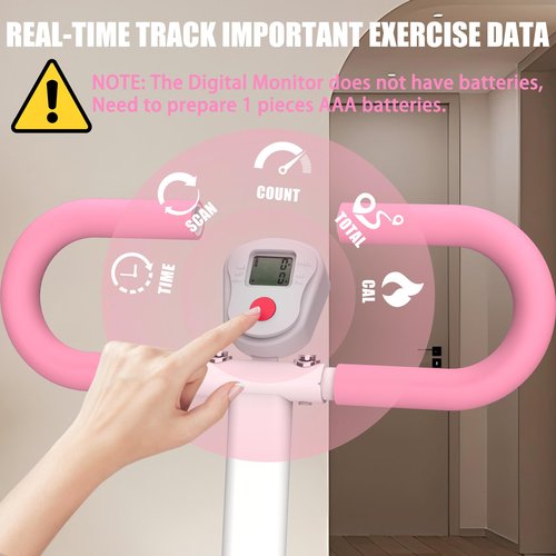 Stair Stepper for Home-Upgrade Vertical Climber Workout Machine for Full-Body Exercise Climber Fitness Equipment with Stable Frame Adjustable Handlebar-Pink