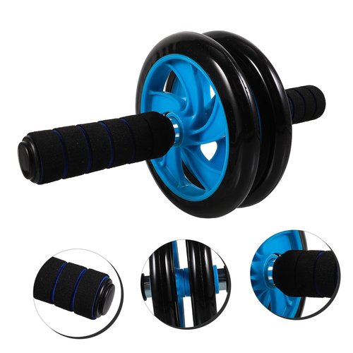 Abaodam Home Abdominal Exercise Roller Silent Two Wheel Equipment for Core Strength Training for Men Women Promotes Fat Burning
