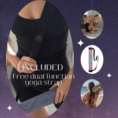 Yvonne Hummingbird Sanctuary Travel Yoga Mat - Ultra Thin 1/16??(1.5mm), Lightweight, Foldable & Non-Slip for Travel & Home, Free Carrying Strap