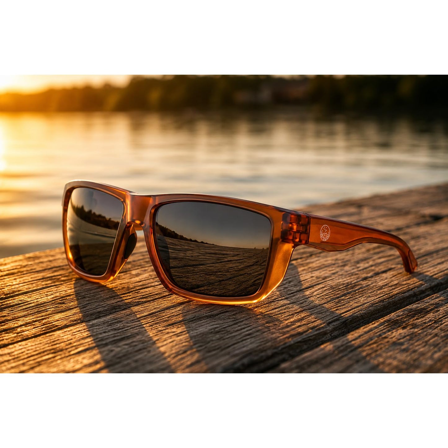 Bgon Outdoors Polarized Fishing Sunglasses for Men - UV400 Protection - Lake, River, Ocean - Lightweight TR90 Frame