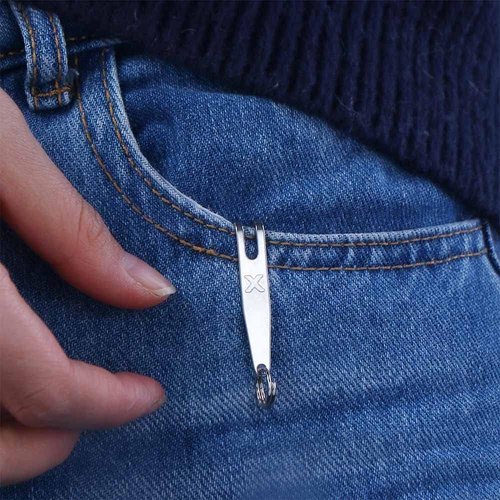 WinldMonmo Stainless Steel Pocket Bag Suspension Clip, Waist Belt Hanging Clip, Mini Metal Key Buckles, Portable Pocket Clips for Outdoor, Running