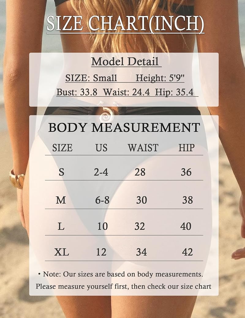Leoparts Black Small Cheeky Bikini Bottom - High Cut Mid Rise Swimwear