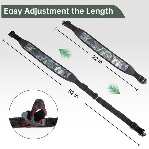 Crossbow Sling Compatible with Barnett,Adjustable Neoprene Crossbow Sling Compatible with Tenpoint,Crossbow Accessories Compatible with Ravin to Reduces Slipping, Sliding and Bouncing