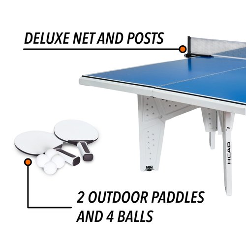 HEAD Outdoor Full Size Table Tennis Table – All-Weather Performance, Pro-Level Play Anywhere!