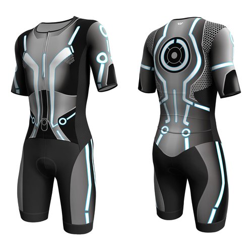 Lo.gas Logas MensTriathlon Suit Trisuit Race Skinsuit Cycling Speed Suit Swimskin Bike Swim Run color-blocking