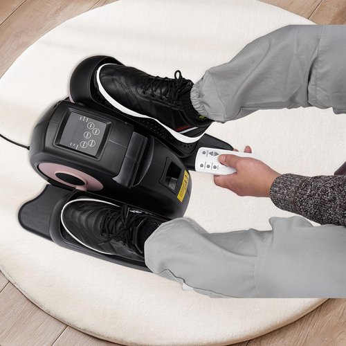 Under Desk Elliptical Machine for Seniors, Rehab Electric Sitting Leg Foot Pedal Exercise Equipment, Portable Trainer, for Home Office with Remote Control