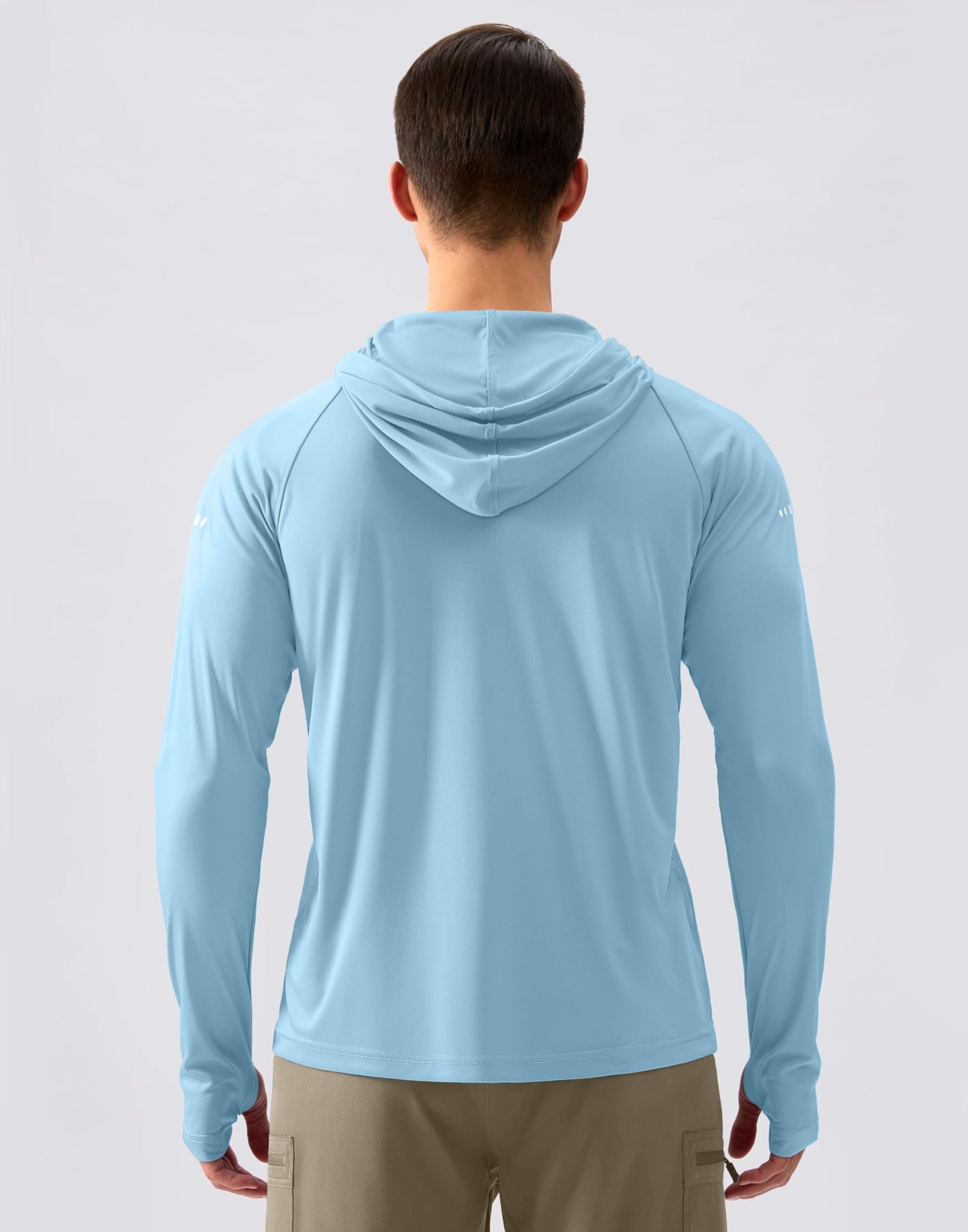 Men's Sun Protection Hoodie Shirt UPF 50+ Long Sleeve Fishing Rash Guard UV SPF Summer Lightweight Hiking Shirt for Men